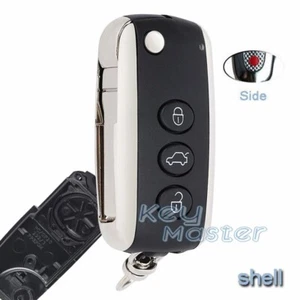 Keyless Remote Key Shell Case Fob 4 Btn for Bentley Continental GT GTC 2006-2016 - Foto 1 di 4