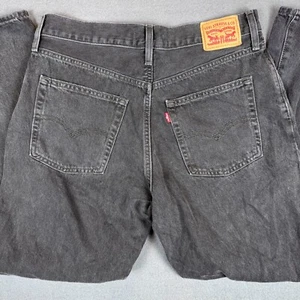 Levis Jeans Women 31x30 Black '94 Baggy Wide Leg Denim Y2K Skater Gothic - Picture 1 of 13