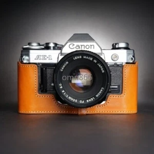 Camera Genuine Leather Body Half Case for Canon AE-1 AE1 AE-1P A1 AT-1 Protect - Picture 1 of 33