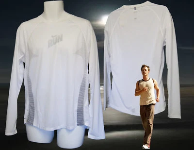 NEW NIKE + Super Lightweight Cool Reflective Ventilated Running Shirt White L - Image 1 of 2