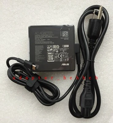 New Original Asus 100W Type-C Cord/Charger ROG Flow X13 GV301QH-XS98B A20-100P1A - Image 1 of 4