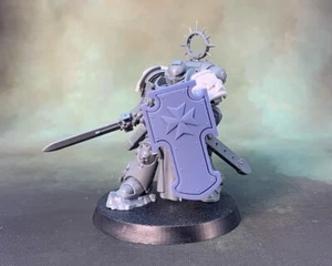 Tower Shield Cross A Left - compatible w 40k black templars Primaris stormshield - Picture 1 of 2
