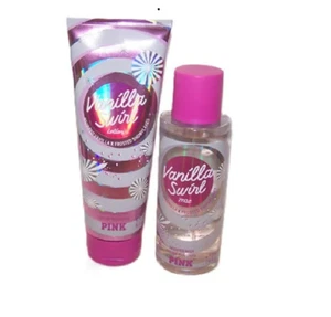Victoria's Secret Pink Vanilla Swirl 2 Piece Set - Body Lotion & Mist - Picture 1 of 1