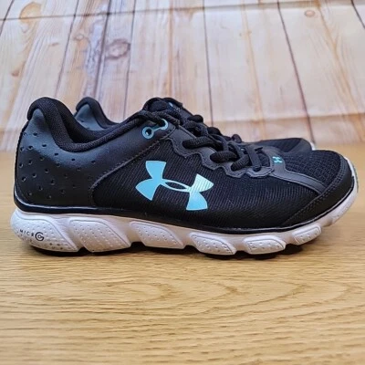Under Armour Micro G Assert 6 Women Black Running Shoes - Size 7.5 - Image 1 of 4