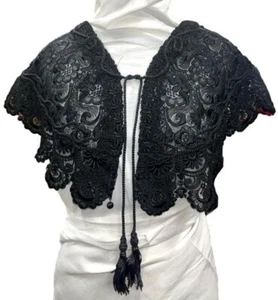 ALTE BOLERO JACKE NAPOLEON III. TÜLL BESTICKT. SPANIEN. 19. Jahrhundert - Bild 1 von 1