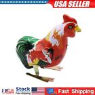 Retro Classic Nostalgia Tin Jumping Rooster Clockwork Wind Up Toys Gift