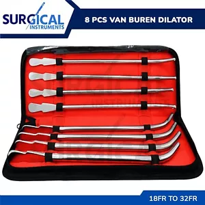 8 Pcs Van Buren Dilator Urethral Sounds Set Kit OB/Gynecology Surgical German Gr - Picture 1 of 9