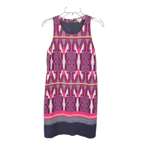 VETEMENTS Abito donna Crown & Ivy senza maniche 4 tubino rosa blu navy cotone casual da lavoro