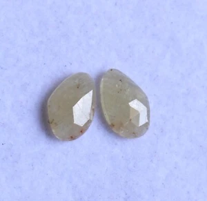 Natural Yellow Sapphire Rose Cut Cabochon Sapphire Loose Cabochon Making Jewelry - Picture 1 of 3