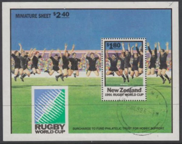 NEW ZEALAND 1991 M/S RUGBY WORLD CUP (ID:MU1019)  - Image 1 of 1