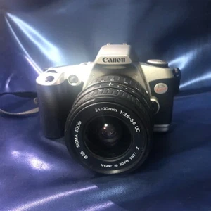 Canon analoge Spiegelreflexkamera Eos Kiss Silber gebrauchter Artikel - Bild 1 von 10