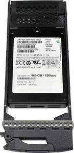 SSD NetApp Samsung 960GB PM1643 MZ-ILT960A 108-00546 2.5" 12G SAS SSD + Caddy - Afbeelding 1 van 1