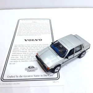 Matchbox Ultra Collection Volvo 760 Original Certificate Metallic Silver Rare - Picture 1 of 6