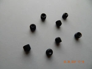 SOCKET SET SCREWS 7/16-20 x 3/8 CUP POINT BLACK ALLOY 8 PCS. NEW - Picture 1 of 1