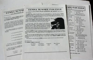 Donna Summer Fan Club Letter Set March 1989 Detroit Michigan This Time I Know It - Picture 1 of 1