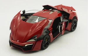 AUTOCRAFT 1/18 Scale Lykan Hyper Sport Red Diecast Car Model Toy Collection   - Picture 1 of 8