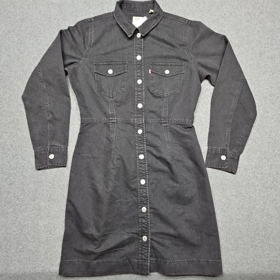 Levi's Women's Ellie Denim Dress Black Rose Size Small