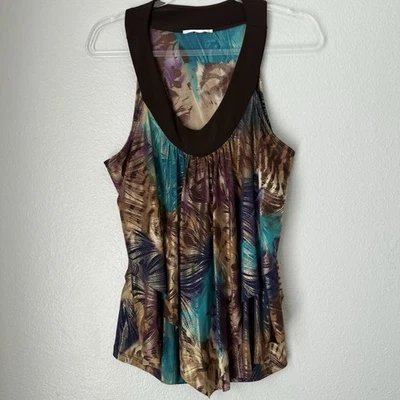 Camiseta sin mangas Y2K marrón verde azulado XL de colección Mermaid Core Fairy Whimsy EE. UU. Foto 1 de 4