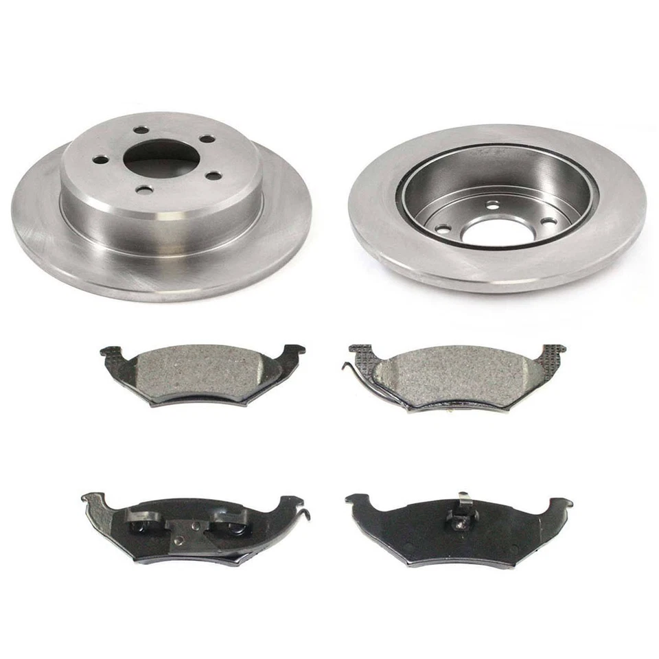 Kit de rotor y pastillas de freno para Chrysler Town & Country 1997 1998 1999 2000 3,3 L V6 Foto 1 de 1