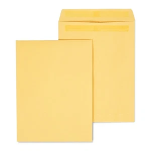 Staples Self Seal Catalog Envelopes 9"L x 12"H Brown 100/Box (534800/17104) - Picture 1 of 4