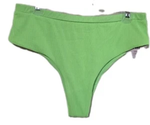 NEW (Defective)- YMI Size XL Swim Bikini Bottoms Separate Textured Neon Green - Picture 1 of 6