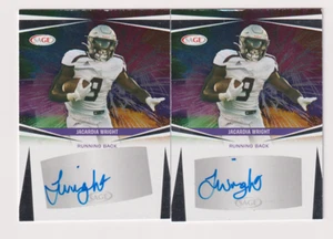 (2) Jacardia Wright 2025 SAGE SILVER ROOKIE AUTO LOT #A-JW3 SEATTLE SEAHAWKS - Picture 1 of 2