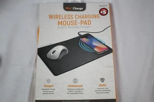Maxcharge Mouse Pad with Universal Wireless Charging, Black - Picture 1 of 2