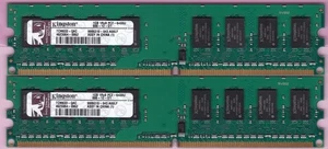 2GB 2x1GB KINGSTON TCM633-QAC DDR2-800 PC2-6400 Desktop Ram Memory Kit 240-Pin - Picture 1 of 2