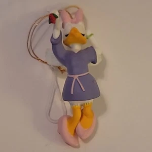Grolier Daisy Duck Angel Vintage Disney Christmas Ornament w/Mistletoe MIB - Picture 1 of 15