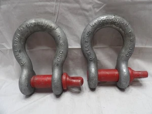 Pair of Crosby 8-1/2 Ton Shackles - Picture 1 of 8