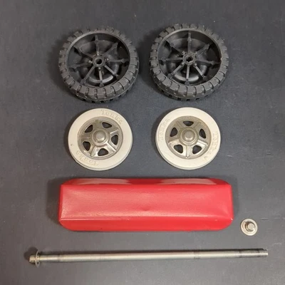 Conjunto de eje de remolque con escalera de bomberos Tonka TFD #5 mediados de 1960 Foto 1 de 4