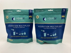 2 PACK Liquid IV Hydration Multiplier Electrolyte 16 Pack Pina Colada 08/2025 - Picture 1 of 4