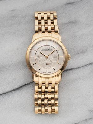 Audemars Piguet Juels Oro Rosa 18K 2014 Esfera Guilloche Blanca Automático 35mm Papel Foto 1 de 4