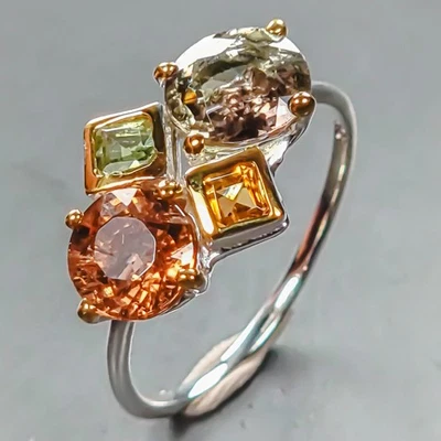 Anillo Bellas Artes Anillo Turmalina Natural Plata de Ley 925 Talla 8/R446060 Foto 1 de 4