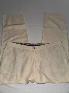Tommy Bahama Pants Mens 42x32 Linen Blend Lightweight Beige Cool Max Lightweight - Picture 1 of 7