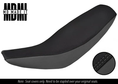 FUNDA ASIENTO VINILO AGARRE PERSONALIZADO NEGRO Y GRIS PARA SUZUKI DR 125 08-13 Foto 1 de 4