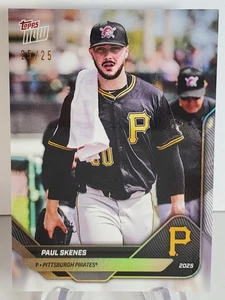 Paul Skenes #D /25 Gold Foil 2025 Topps Now Road to Opening Day OD-231 Pirates - Bild 1 von 4