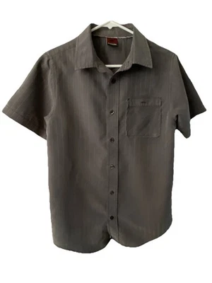 Camisa de monopatín Tony Hawk niño/adolescente gris ceniza manga corta abotonada Y2K grunge XL Foto 1 de 4