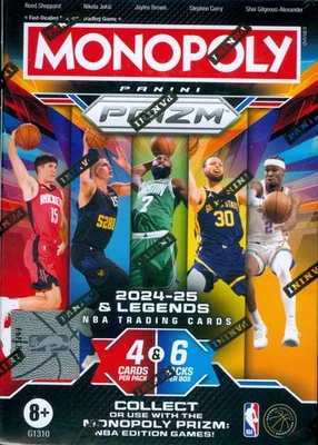 Baloncesto NBA Panini Prizm Monopoly 2024-25 bláster sellado de fábrica Foto 1 de 3