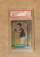 2000 Cha Seung Baek Bowman Chrome Draft Picks #30 Seattle Mariners PSA 9 MINT