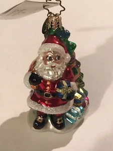 Christopher Radko Millennium Cheer Santa Y2K Año 2000 Año Nuevo Adorno de Navidad - Imagen 1 de 12