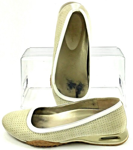 NIKE Scarpe slip on slip on Cole Haan Air Bria piatte da donna 5 5 B beige forate in pelle scamosciata