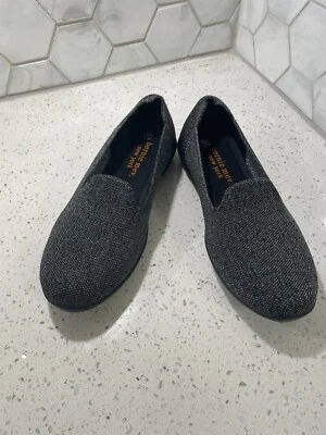 Sapato sem salto Bernie Mev feminino confortável tamanho 37 EUA 6.5 preto brilhante Petra - Imagem 1 de 4