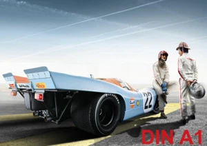 Cult Car Art Porsche 917 K #22, Le Mans 1970 Gulf ART-PRINT DIN A1 - Picture 1 of 1