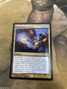 MTG Magic Dark Commander Aethermages Touch  Misprint Color Saturation - Picture 1 of 2