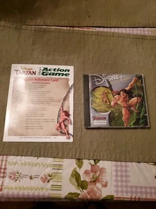 Disney's Tarzan Action Game w guide booklet and quick reference card - Picture 1 of 2
