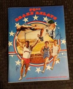1982 DRAKE RELAYS Souvenir Program 73RD Annual TRACK & FIELD MEET Pabst BEER AD - Picture 1 of 2