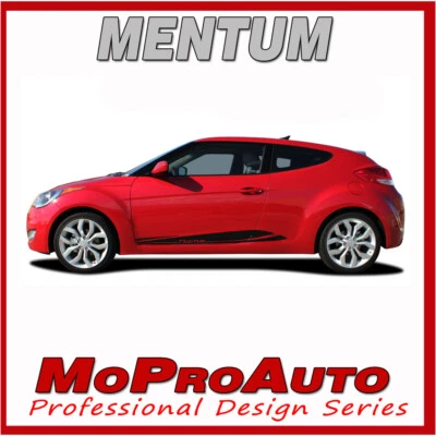 2016 FITS Hyundai Veloster / Lower Side Vinyl Decals Stripes Graphics by PDS 33 - Image 1 of 4
