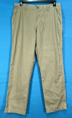 CUTTER & BUCK Khaki 100% COTTON 4-Pocket CHINO PANTS Tagged=34/32 Measures=34/30 - Image 1 of 4