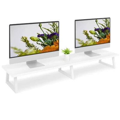 42 inch Dual Monitor Stand Riser for Wood & Steel Desktop Riser Organization. - Image 1 of 4